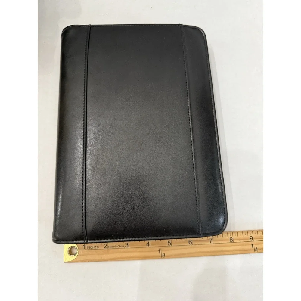 VTG Franklin Covey 365 Black Planner Zip Around 7 Ring Binder 10 X 8 Blank Pages